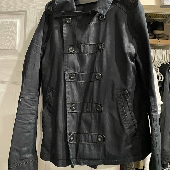Black Zara Mens Biker Style Canvas 